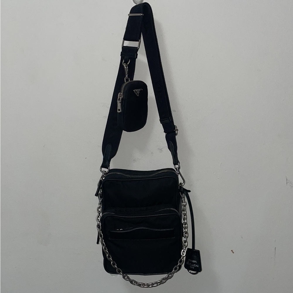 VERY UNIQUE Prada Nylon Vertical Camera Bag Re-Edition